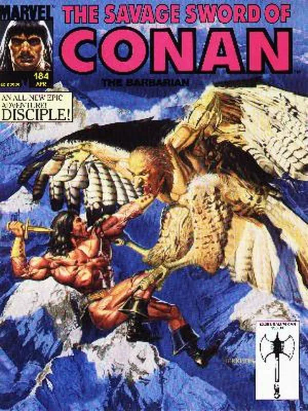 Cover of The Savage Sword of Conan #184