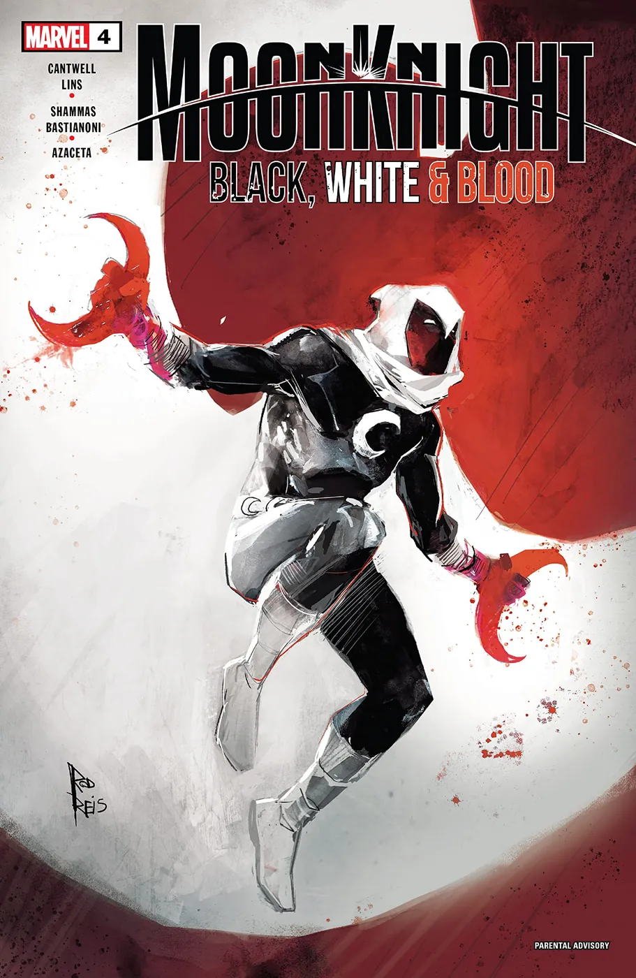 Cover of Moon Knight: Black, White & Blood #4