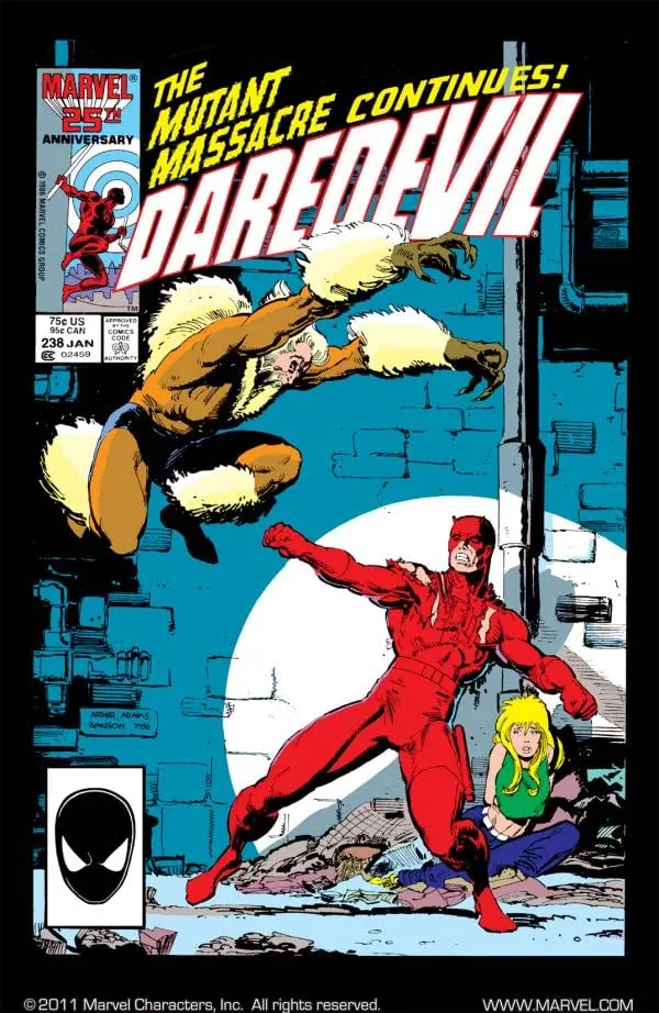 Cover of Daredevil #238