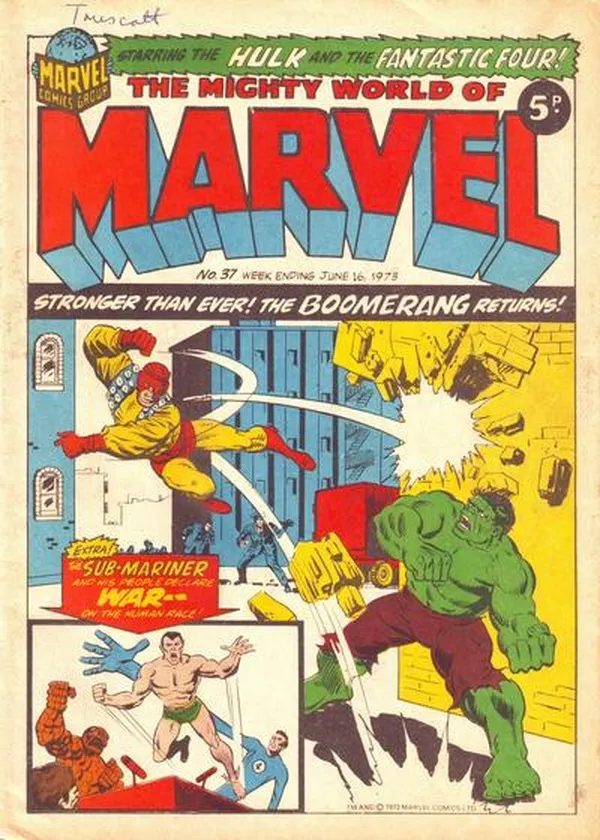 Cover of The Mighty World of Marvel #37