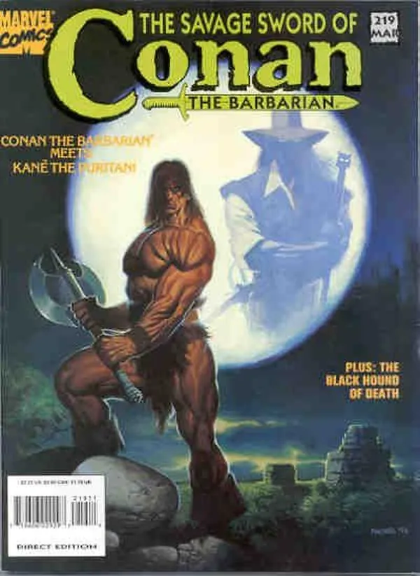 Cover of The Savage Sword of Conan #219