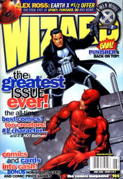 Cover of Wizard: The Comics Magazine #105
