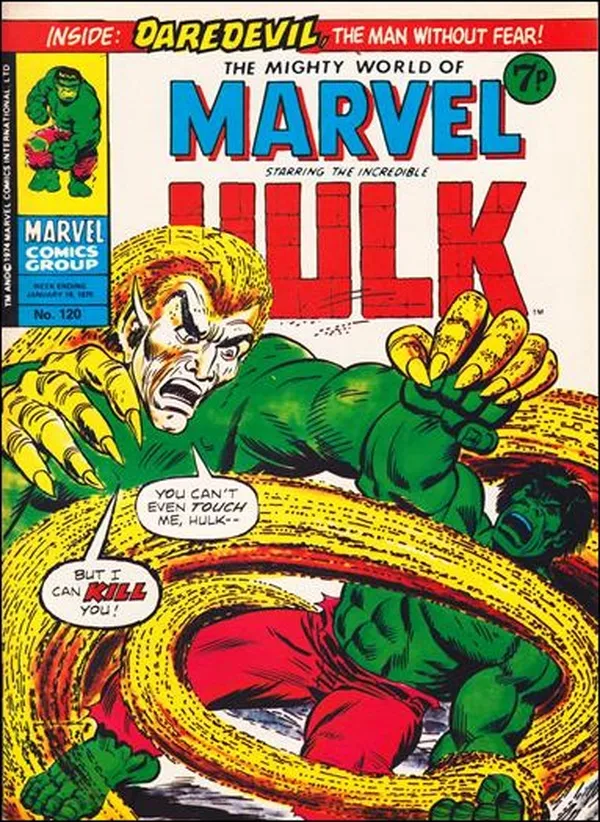 Cover of The Mighty World of Marvel #120