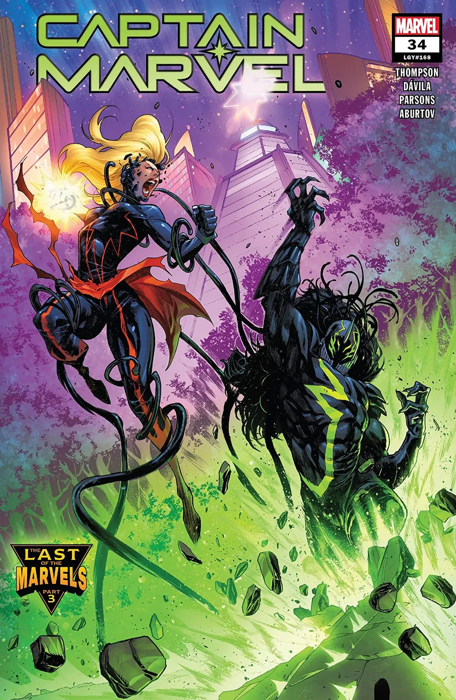 Cover of Captain Marvel #34 (168)