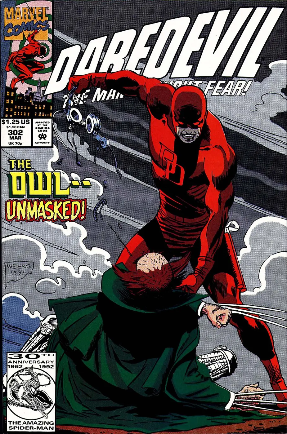 Cover of Daredevil #302