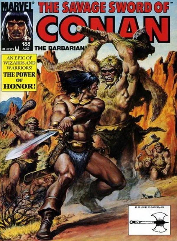 Cover of The Savage Sword of Conan #188