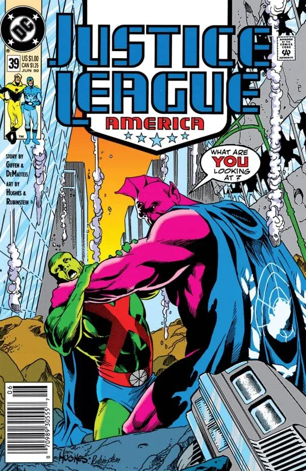 Cover of Justice League America #39