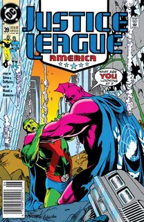 Cover of Justice League America #39