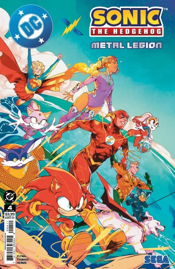 Cover of DC x Sonic the Hedgehog: Metal Legion #4