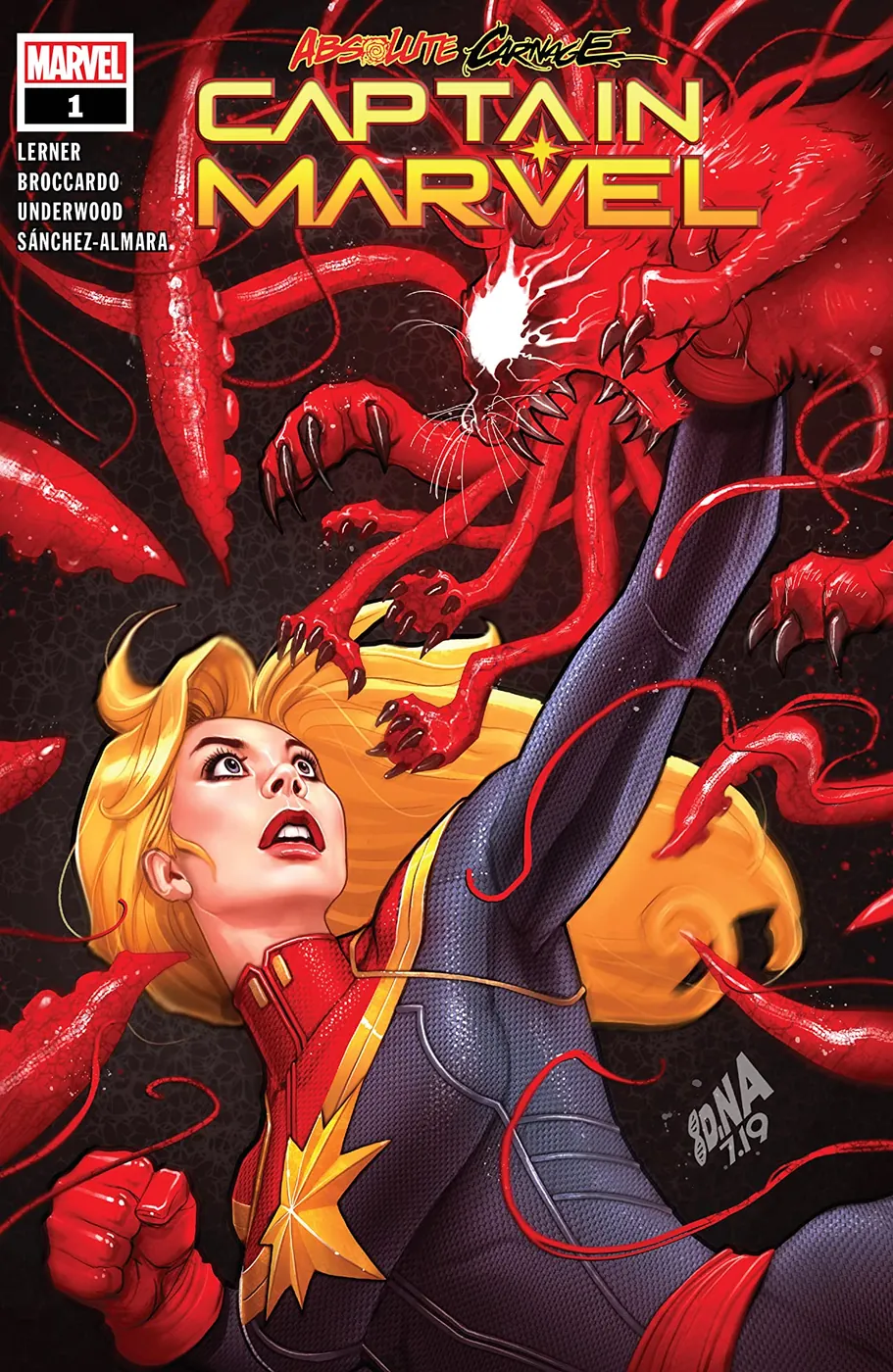 Cover of Absolute Carnage: Captain Marvel #1