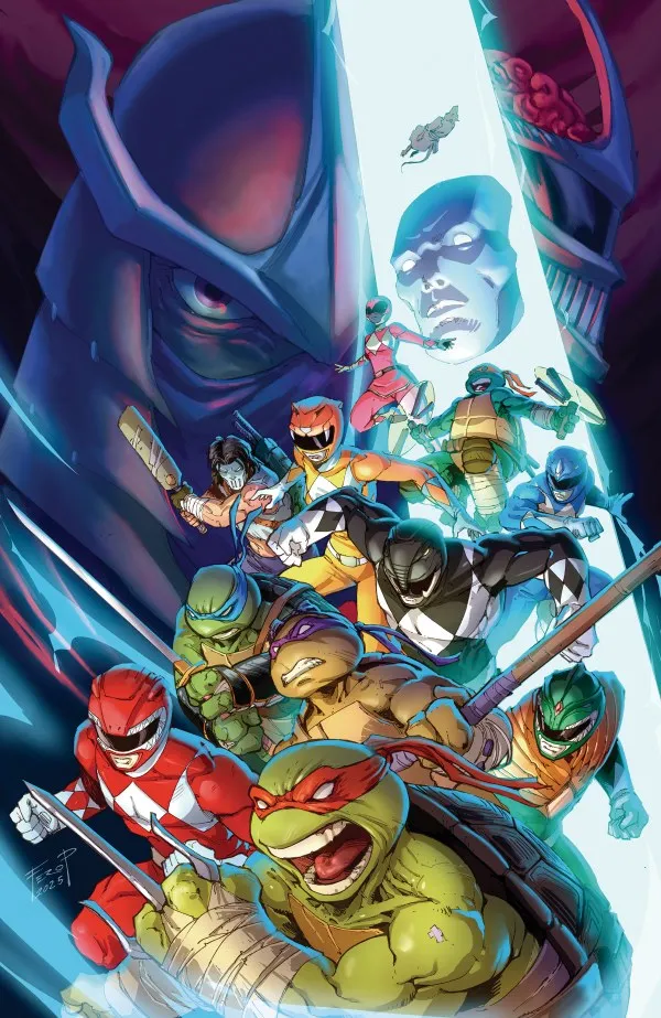 Cover of Mighty Morphin Power Rangers / Teenage Mutant Ninja Turtles III #2