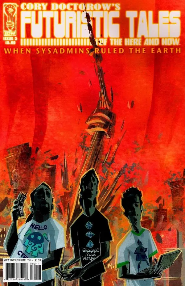 Cover of Cory Doctorow's Futuristic Tales of the Here and Now #2