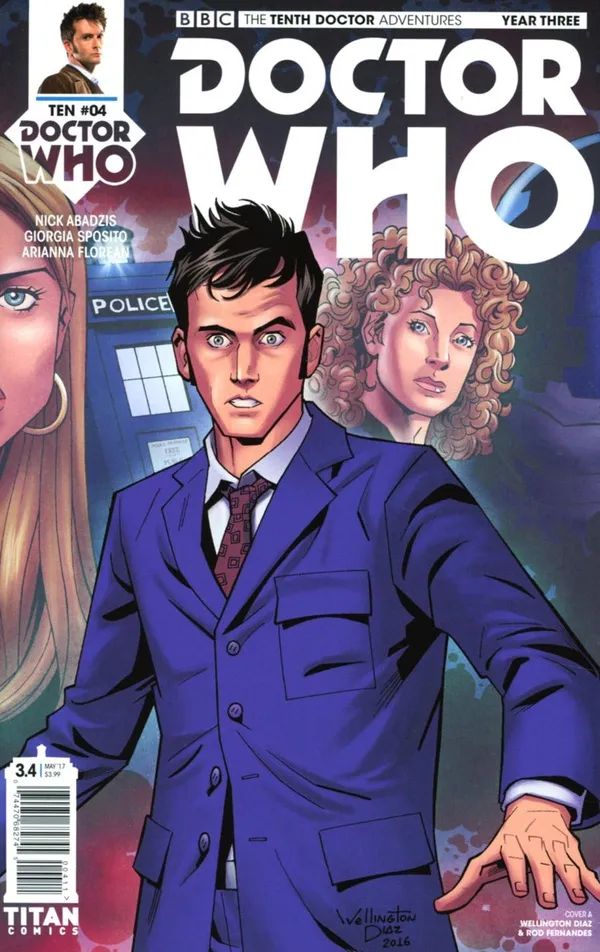 Cover of Doctor Who: The Tenth Doctor, Year Three #4