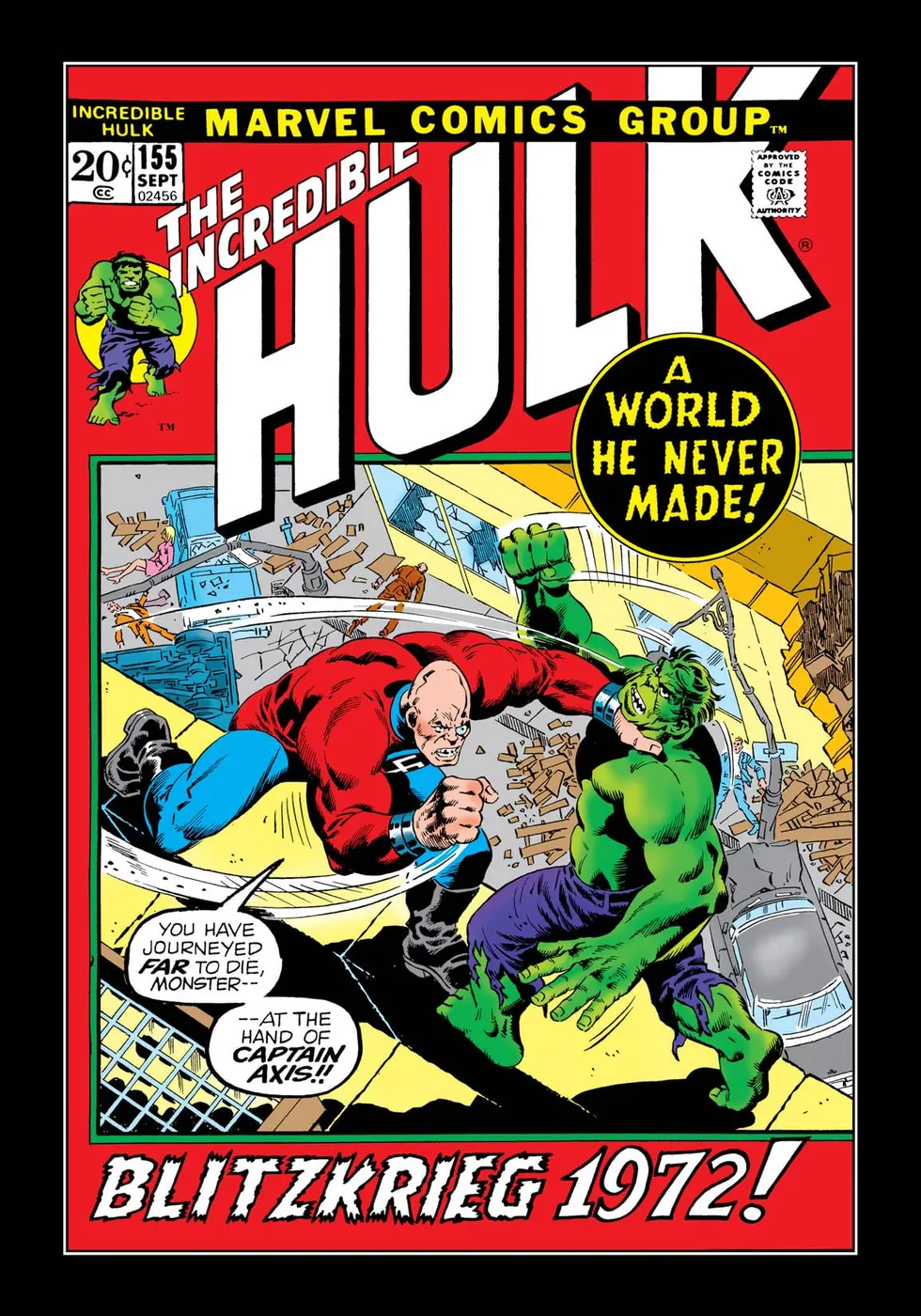 Cover of The Incredible Hulk #155