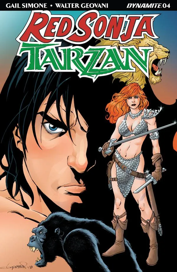 Cover of Red Sonja / Tarzan #4