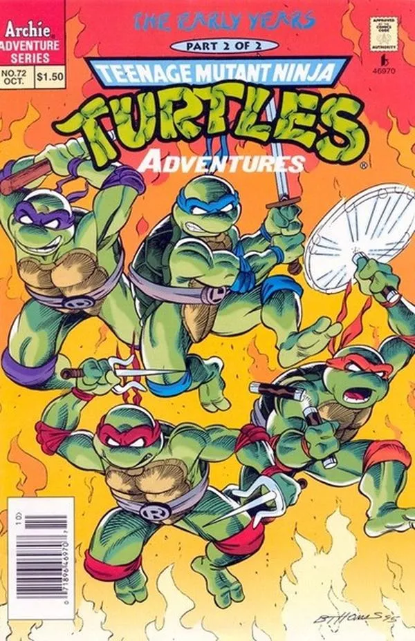 Cover of Teenage Mutant Ninja Turtles Adventures #72