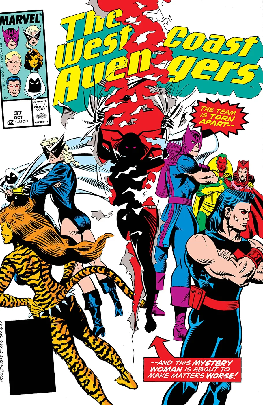 Cover of West Coast Avengers #37