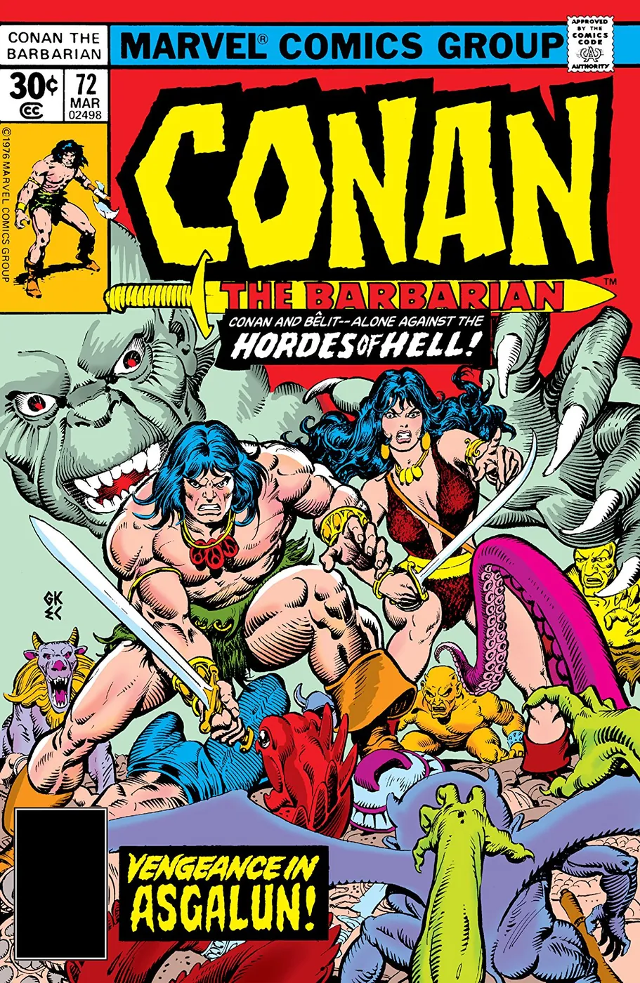 Cover of Conan the Barbarian #72