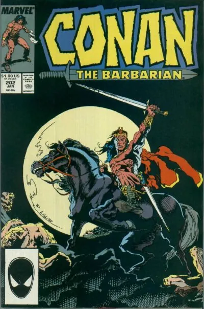 Cover of Conan the Barbarian #202