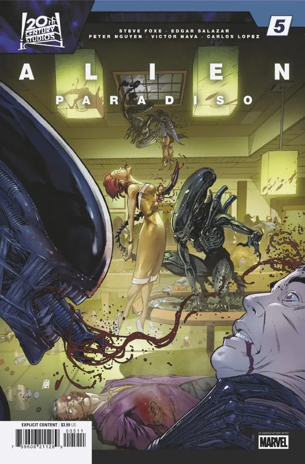 Cover of Alien: Paradiso #5