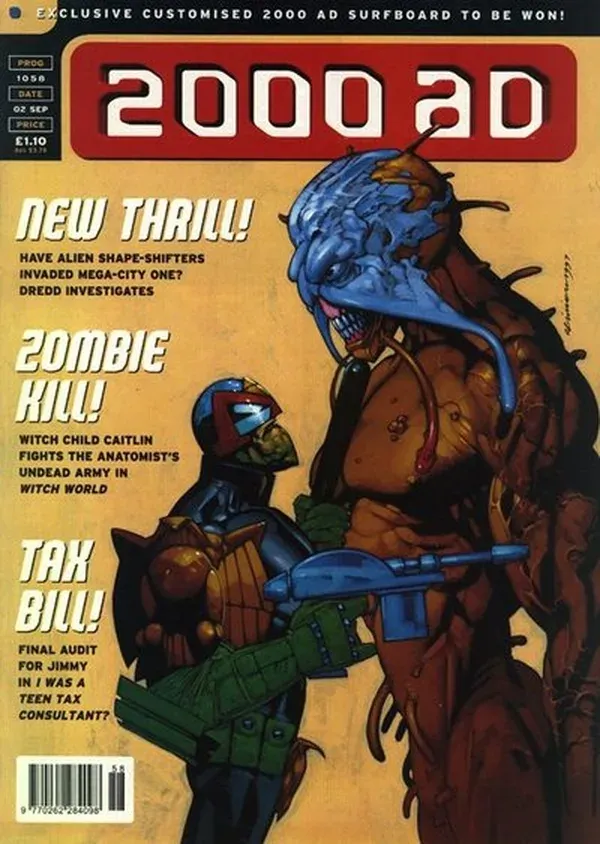 Cover of 2000 AD #1058