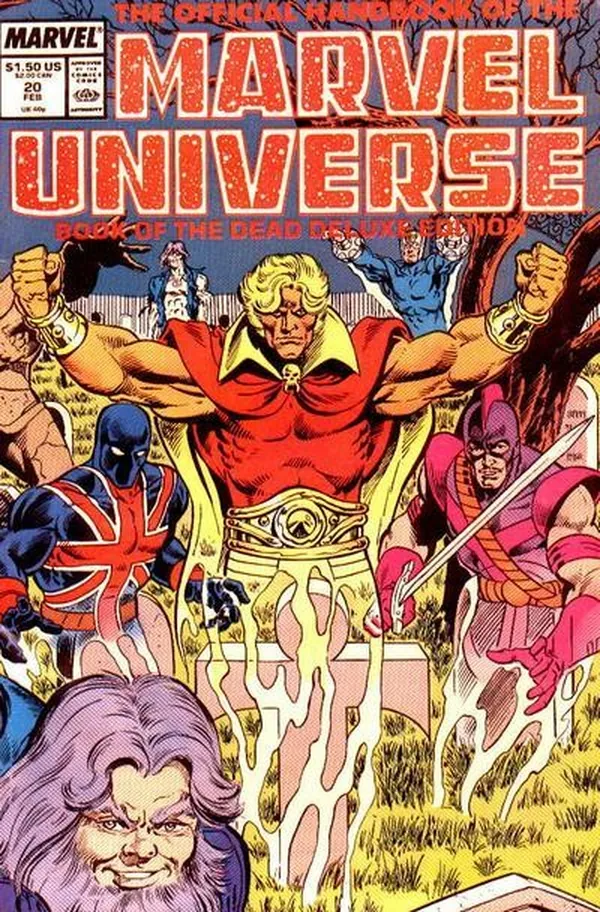 Cover of The Official Handbook of the Marvel Universe #20