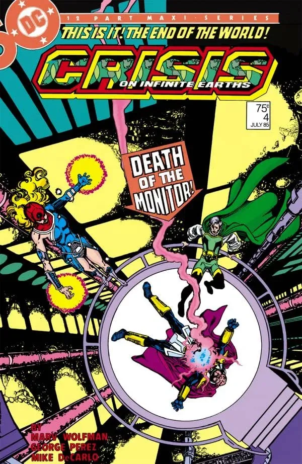 Cover of Crisis on Infinite Earths #4
