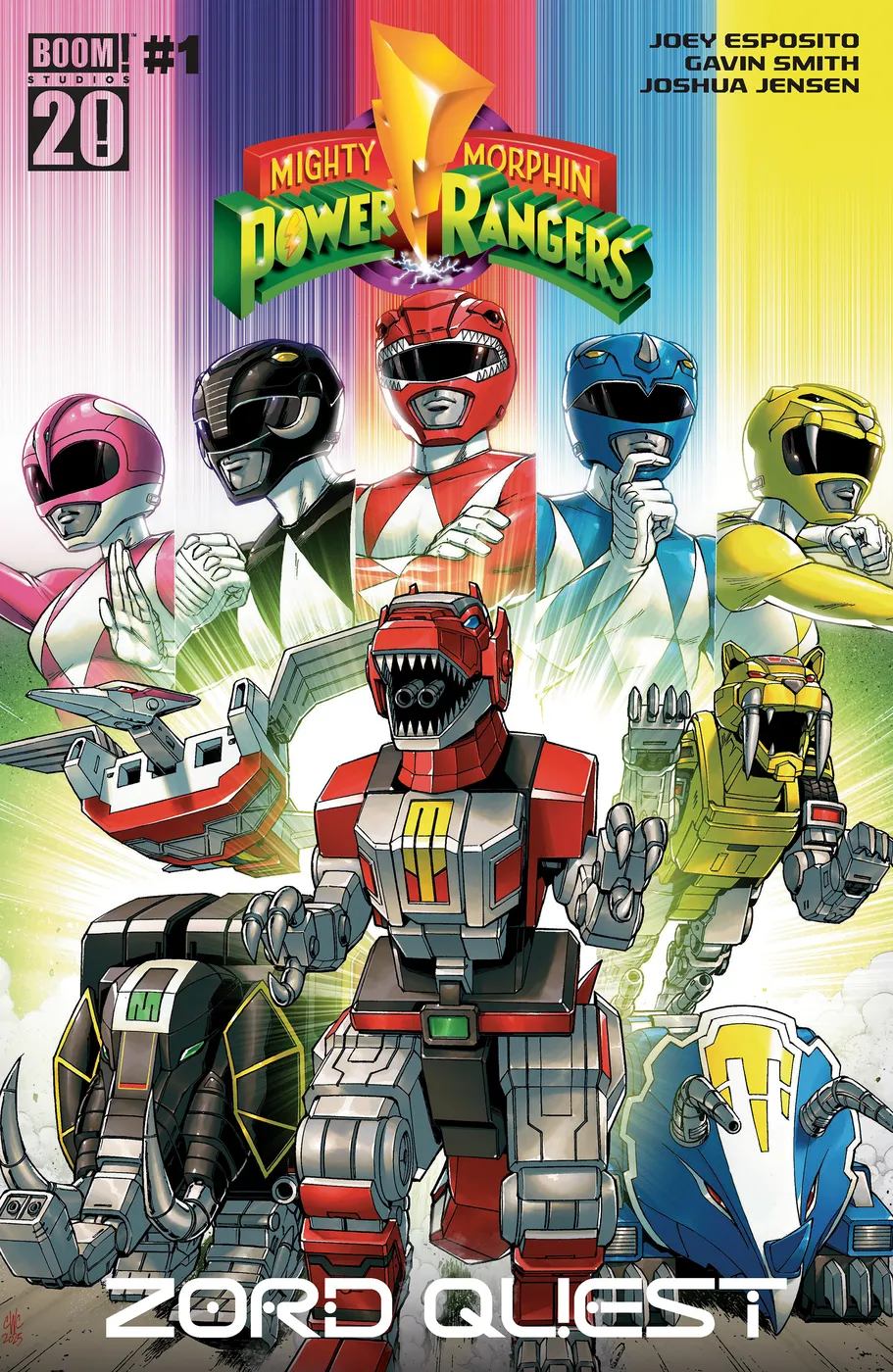 Cover of Mighty Morphin Power Rangers: Zord Quest #1