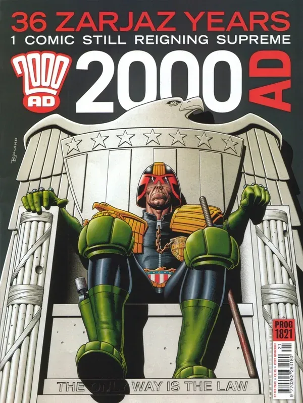 Cover of 2000 AD #1821