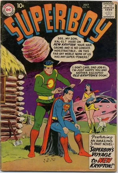 Cover of Superboy #74