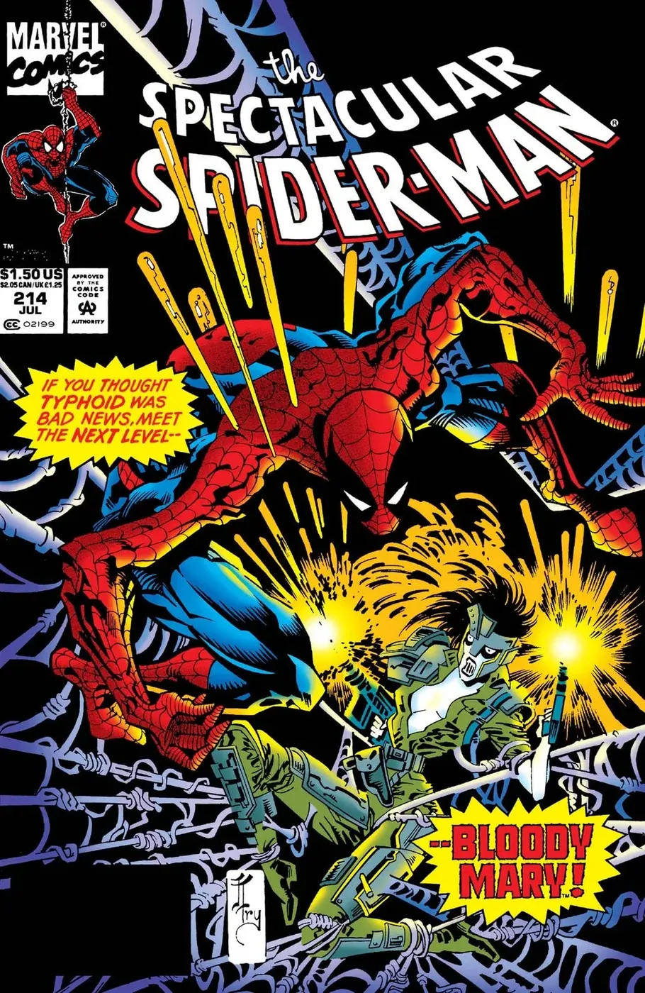 Cover of The Spectacular Spider-Man #214