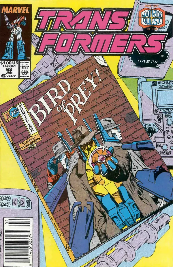 Cover of The Transformers #62