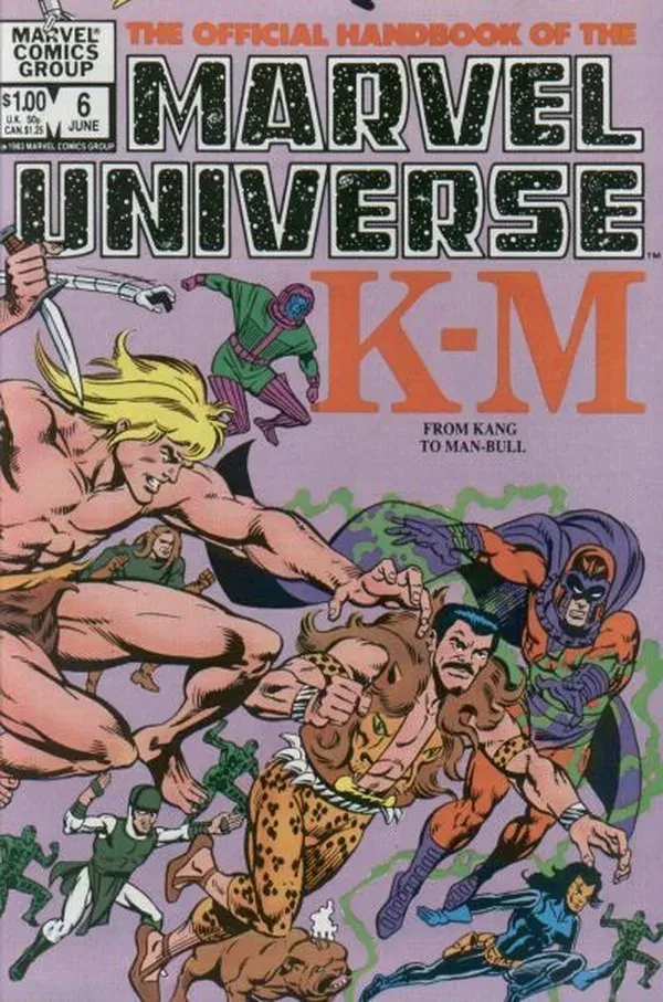 Cover of The Official Handbook of the Marvel Universe #6