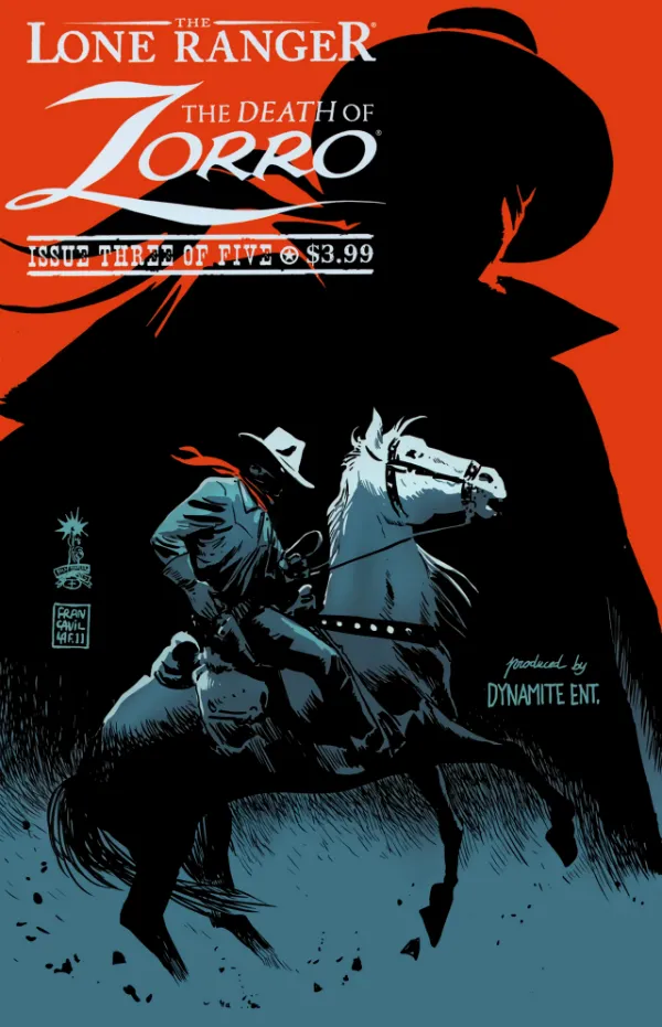 Cover of The Lone Ranger & Zorro: The Death of Zorro #3