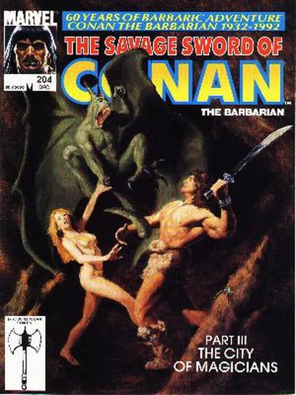 Cover of The Savage Sword of Conan #204