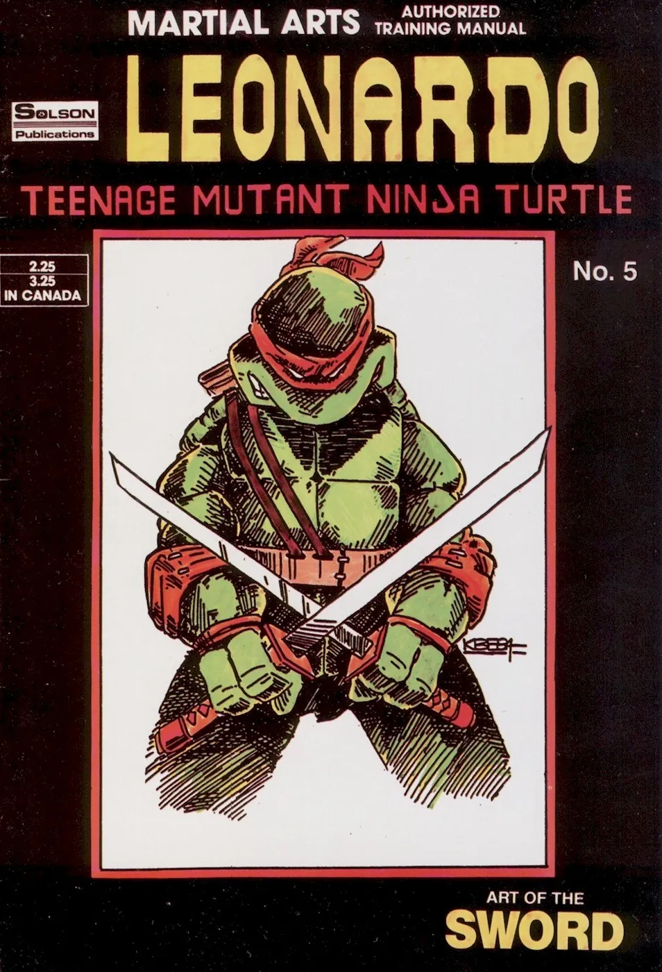 Cover of Teenage Mutant Ninja Turtles Authorized Martial Arts Training Manual #5