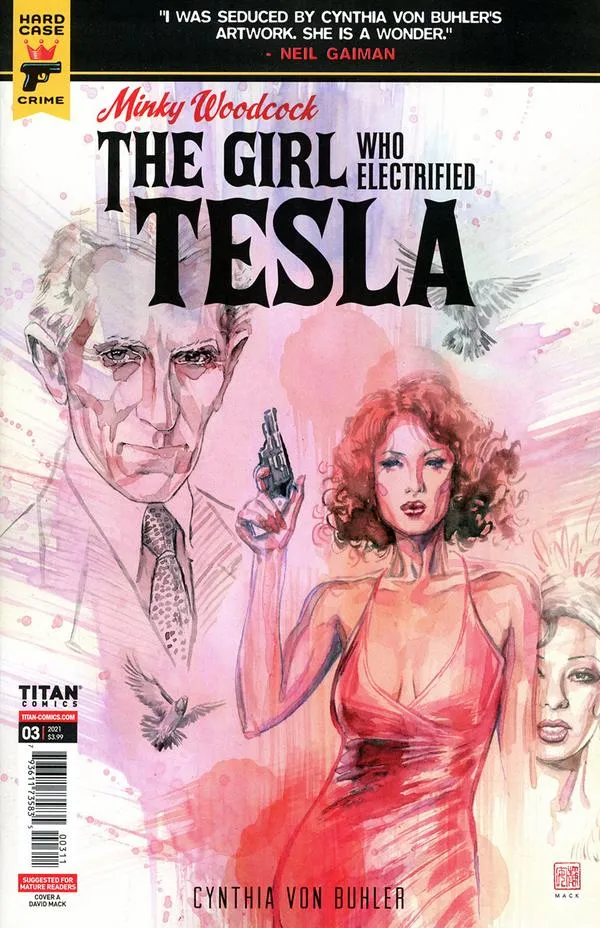 Cover of Minky Woodcock: The Girl Who Electrified Tesla #3