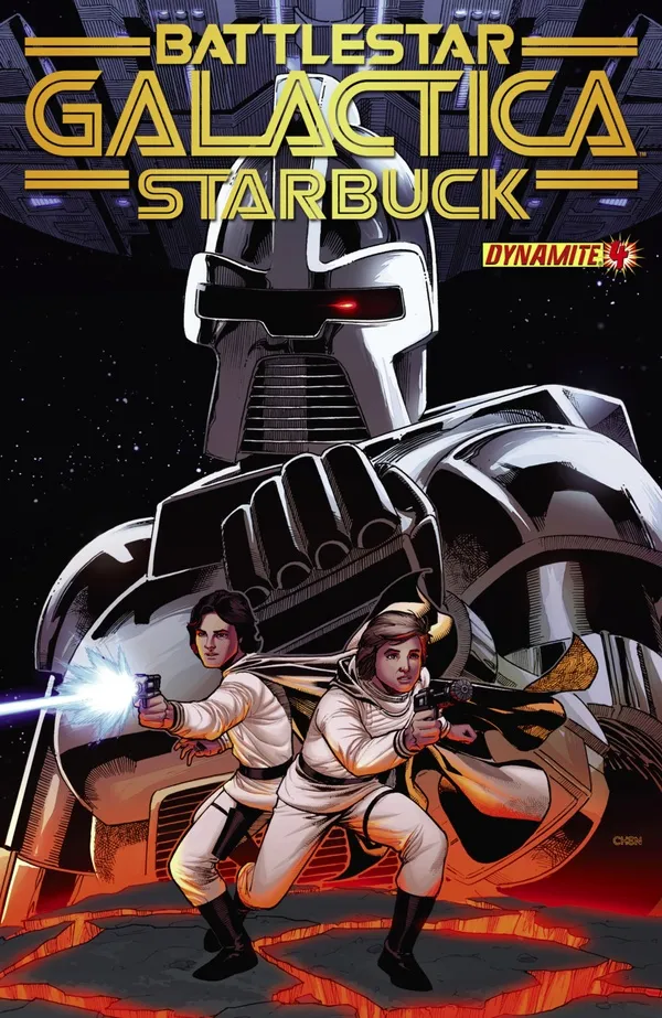 Cover of Battlestar Galactica: Starbuck #4