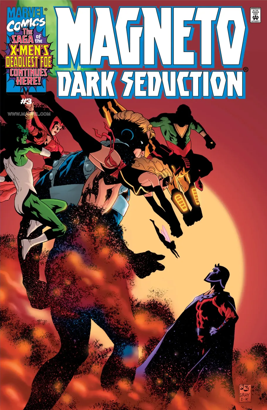 Cover of Magneto: Dark Seduction #3