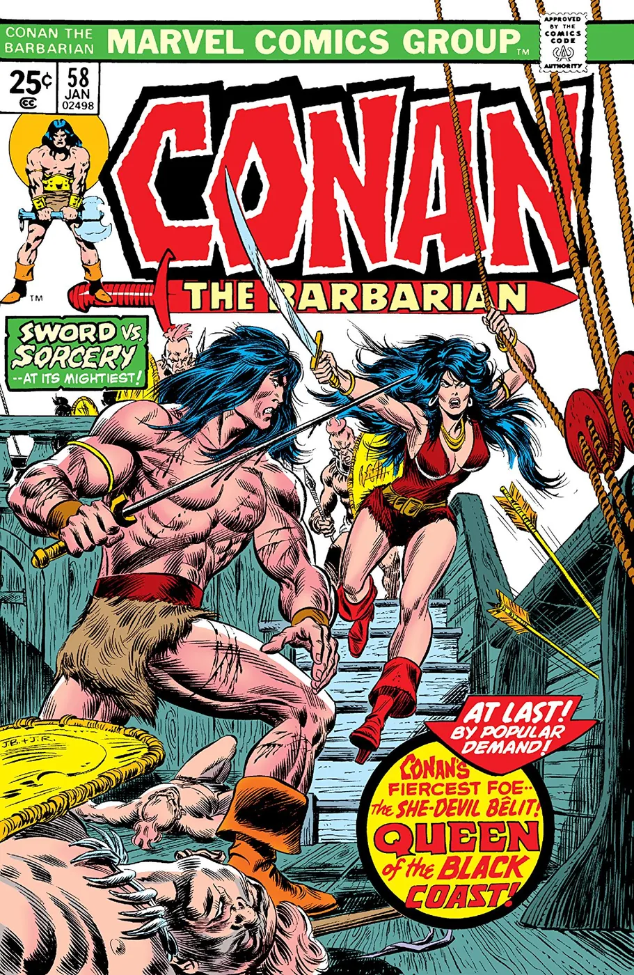 Cover of Conan the Barbarian #58