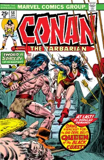 Cover of Conan the Barbarian #58
