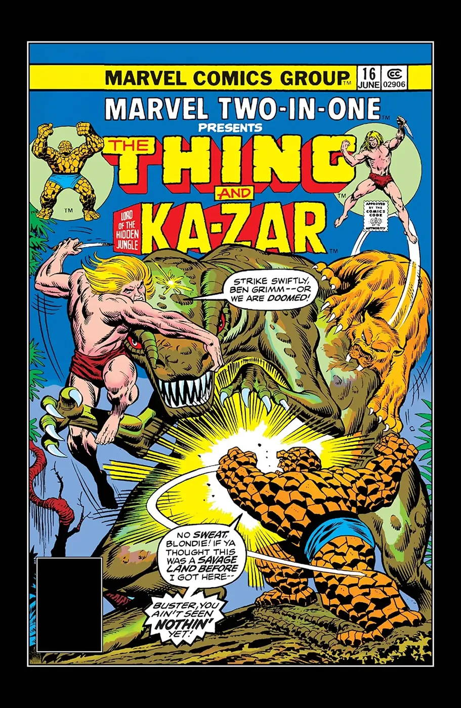 Cover of Marvel Two-in-One #16