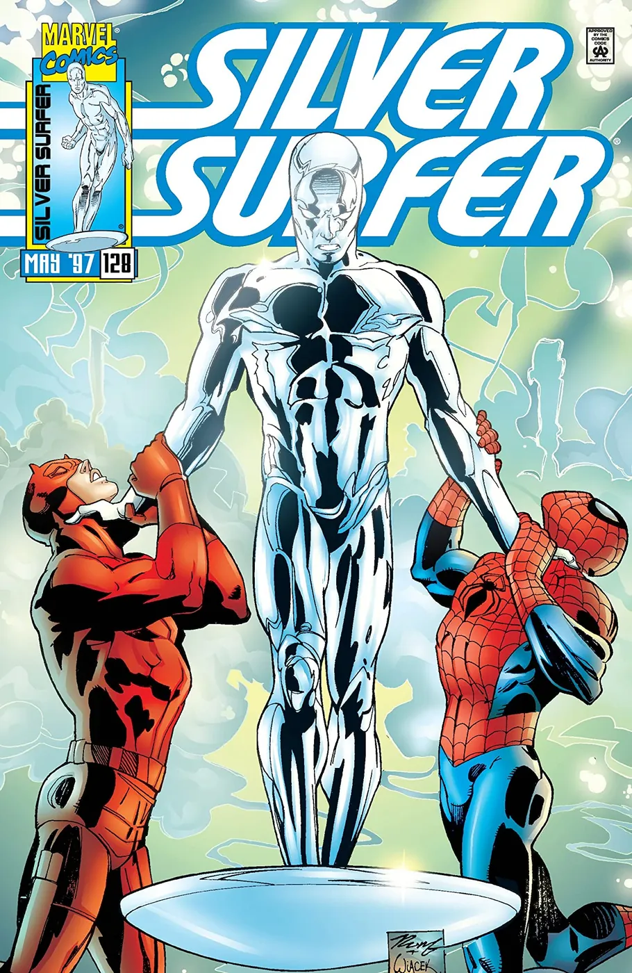 Cover of Silver Surfer #128