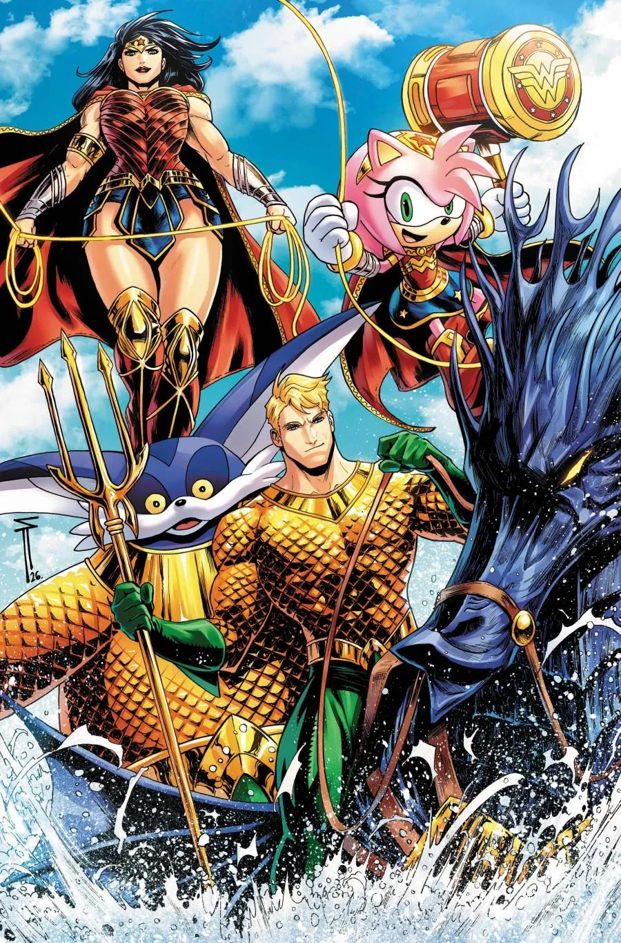 Cover of DC x Sonic the Hedgehog: Metal Legion #5