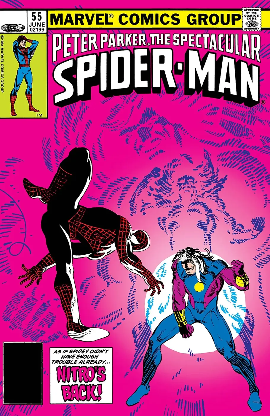 Cover of The Spectacular Spider-Man #55