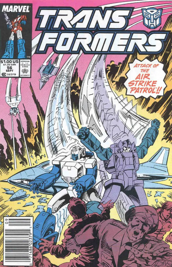Cover of The Transformers #56