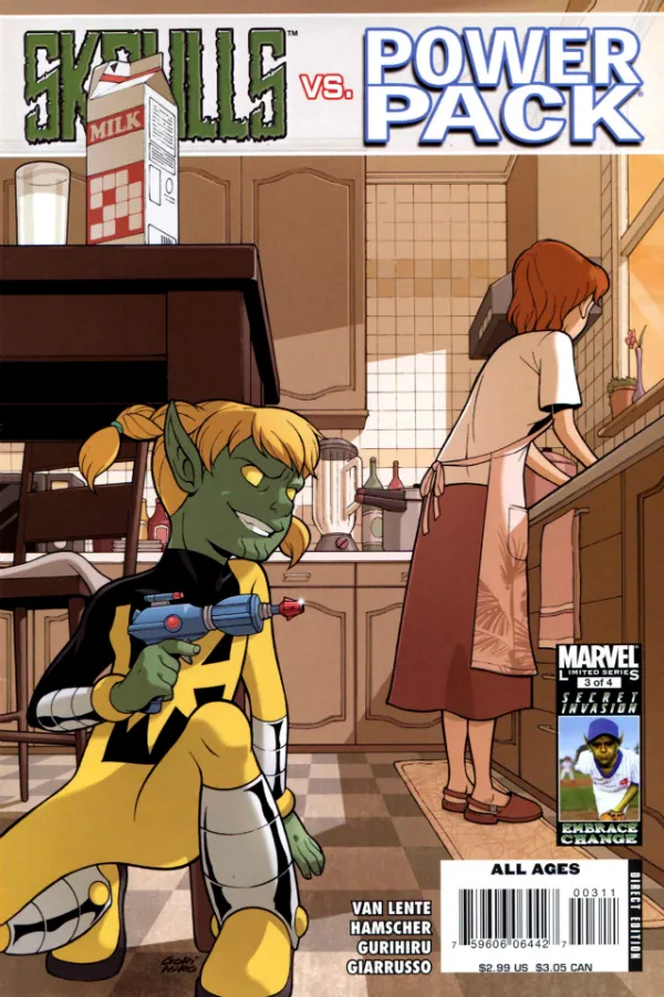 Cover of Skrulls vs. Power Pack #3