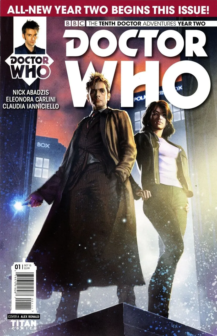 Cover of Doctor Who: The Tenth Doctor, Year Two #1
