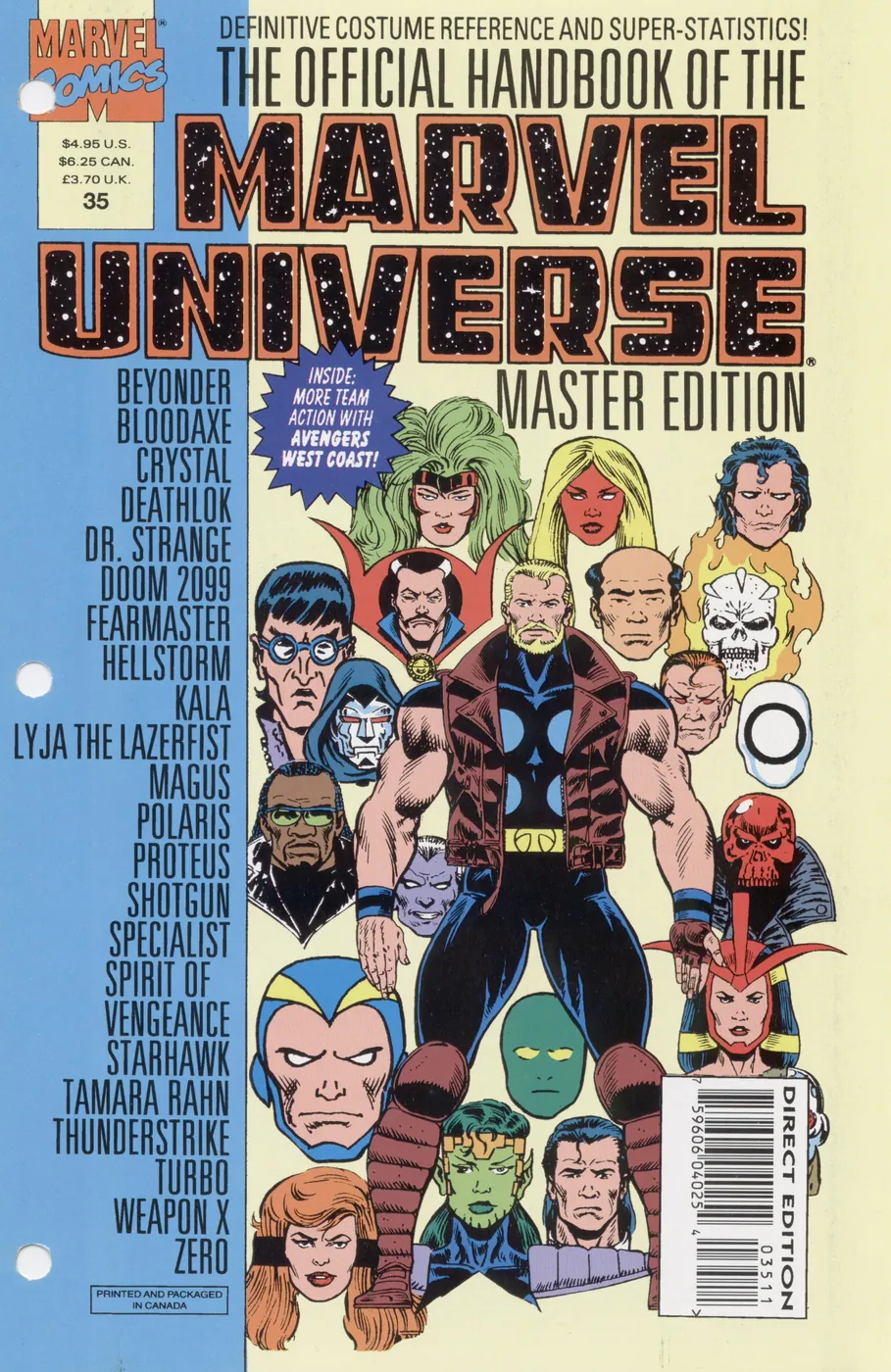 Cover of The Official Handbook of the Marvel Universe: Master Edition #35