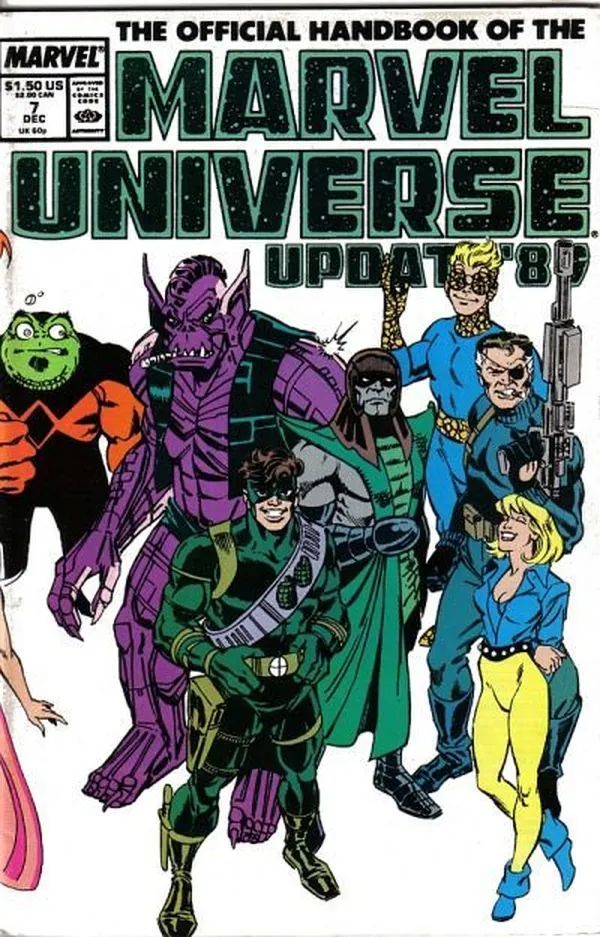Cover of The Official Handbook of the Marvel Universe #7
